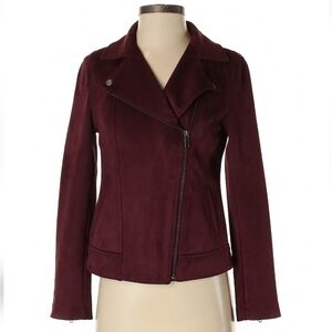 Old Navy Burgundy Moto Jacket XS